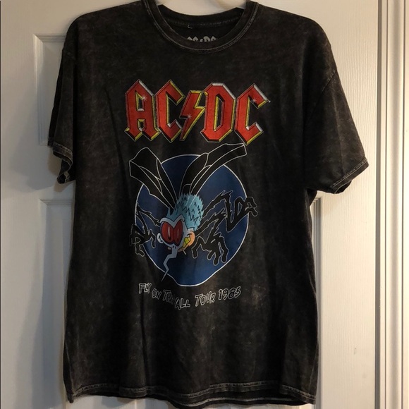 Shirts Vintage Acdc Fly On The Wall Tour T Shirt Poshmark